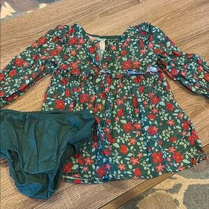 Floral Baby Dress with Bloomers